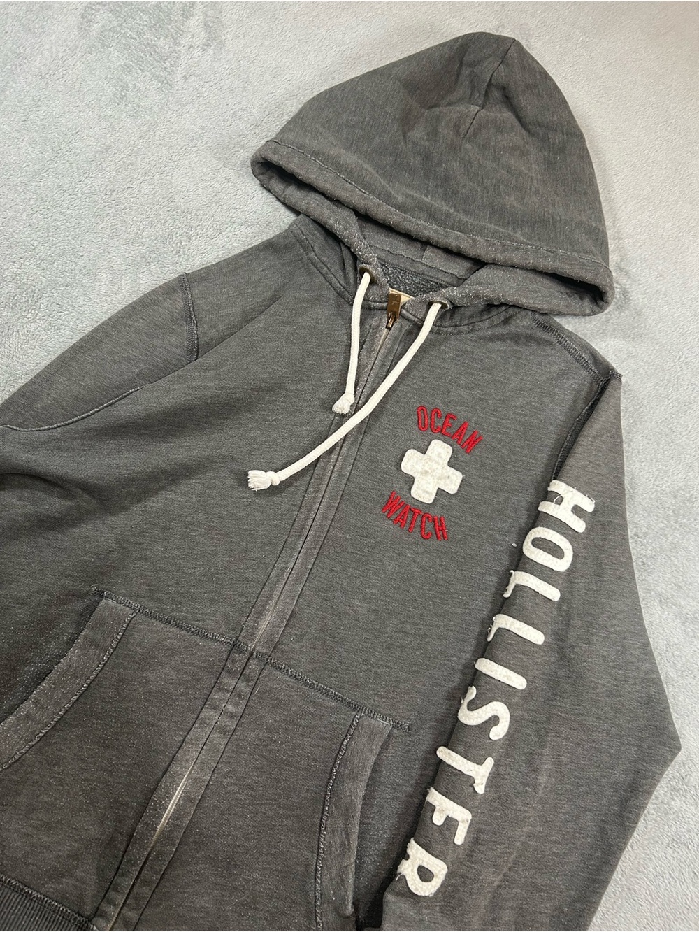 Vintage Y2K Surf Ocean Watch Zipup hoodie